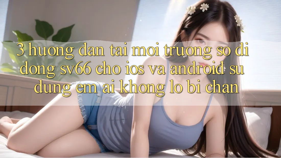 3. Hướng dẫn Tải Môi trường số di động SV66 Cho iOS Và Android - Sử dụng Êm ái Không Lo Bị Chặn
