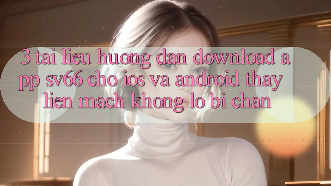 3. Tài liệu hướng dẫn Download App SV66 Cho iOS Và Android - Thấy Liền mạch Không Lo Bị Chặn