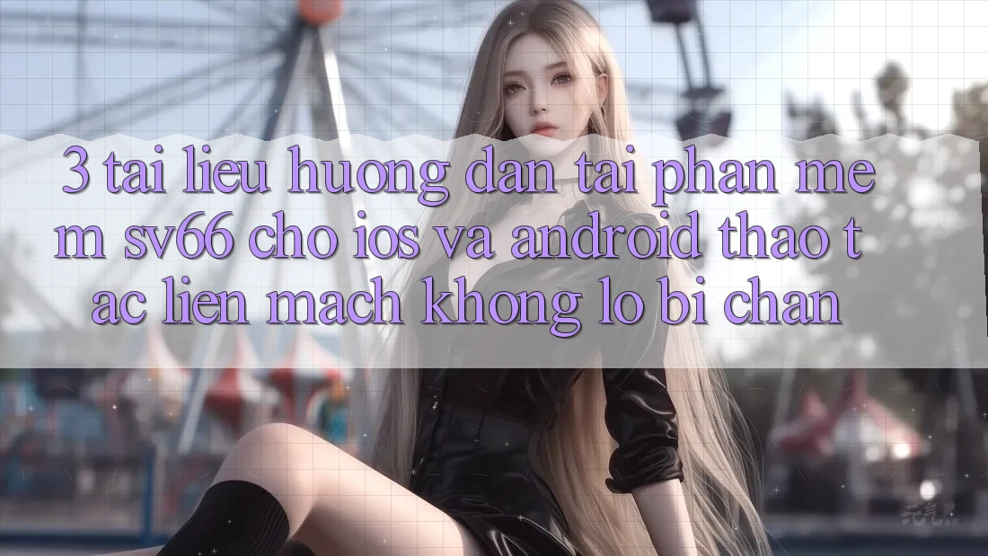 3. Tài liệu hướng dẫn Tải Phần mềm SV66 Cho iOS Và Android - Thao tác Liền mạch Không Lo Bị Chặn