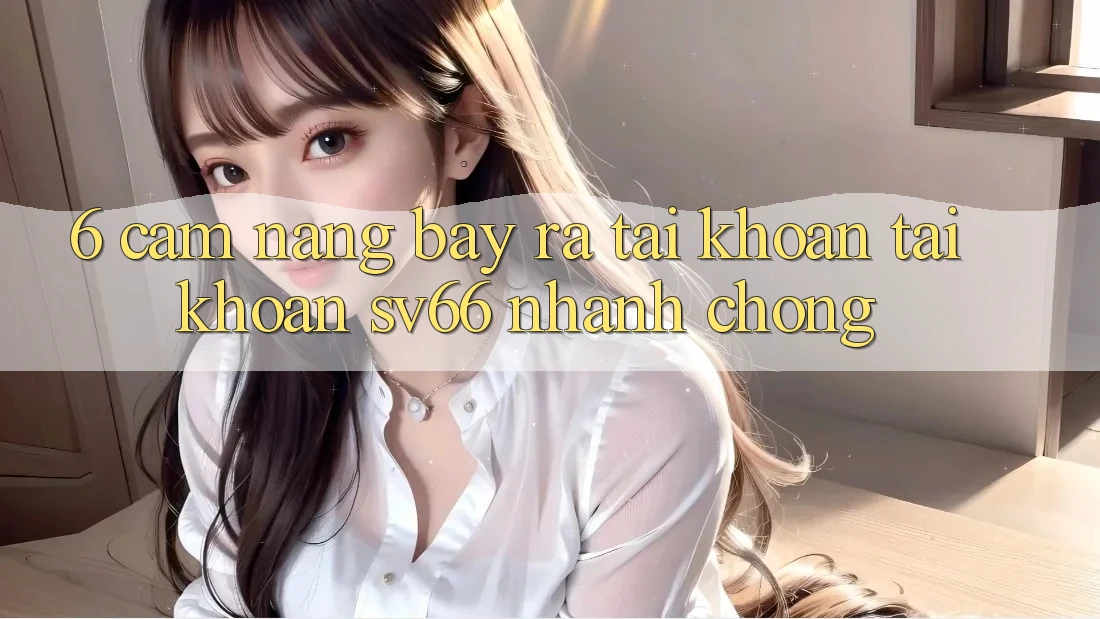 6. Cẩm nang Bày ra tài khoản Tài Khoản SV66 Nhanh chóng