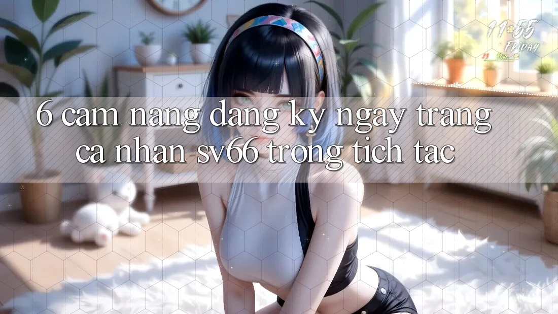 6. Cẩm nang Đăng ký ngay Trang cá nhân SV66 Trong tích tắc