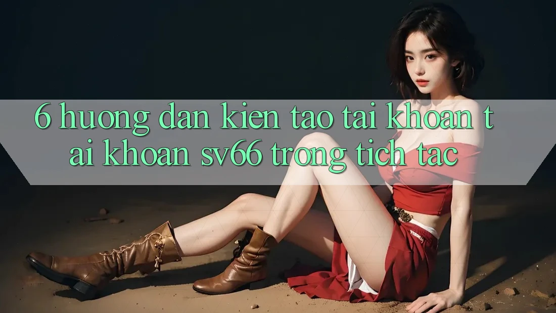 6. Hướng Dẫn Kiến tạo tài khoản Tài Khoản SV66 Trong tích tắc