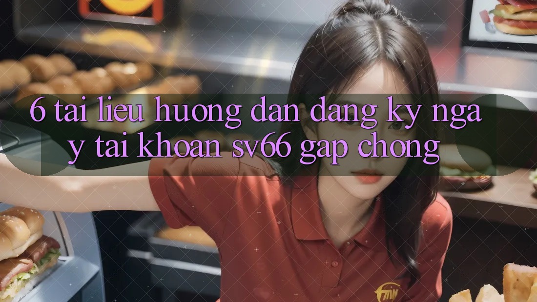 6. Tài liệu hướng dẫn Đăng ký ngay Tài Khoản SV66 Gấp Chóng
