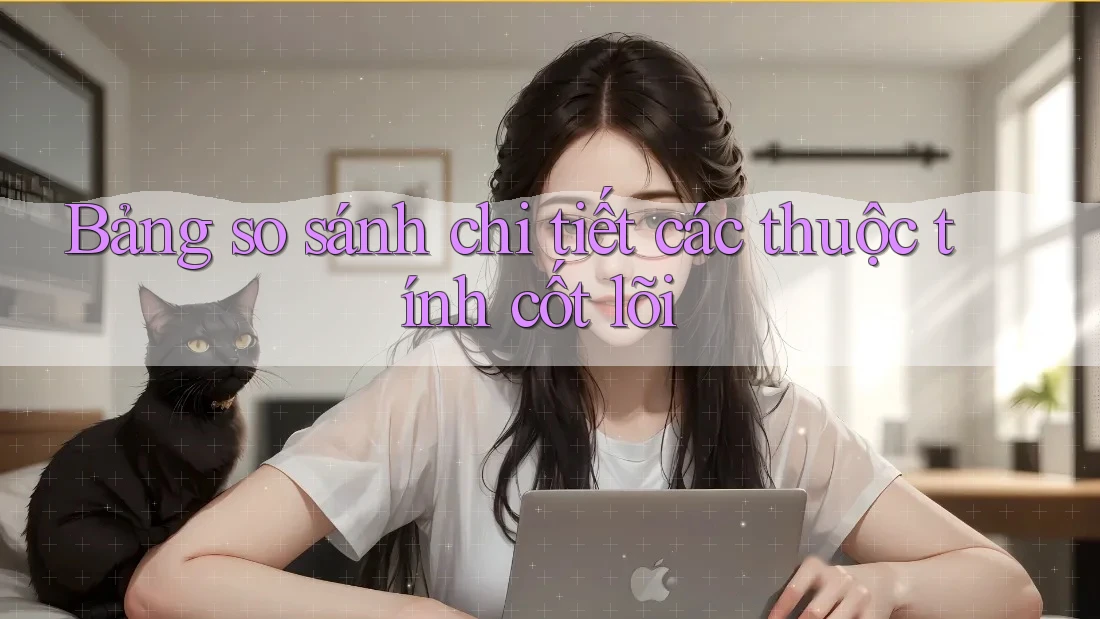 Bảng so sánh chi tiết các thuộc tính cốt lõi