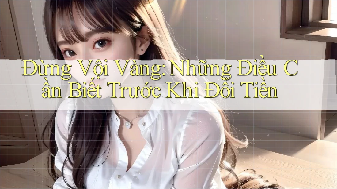 Đừng Vội Vàng: Những Điều Cần Biết Trước Khi Đổi Tiền