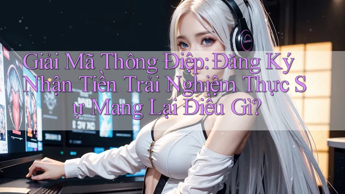 Giải Mã Thông Điệp: Đăng Ký Nhận Tiền Trải Nghiệm Thực Sự Mang Lại Điều Gì?