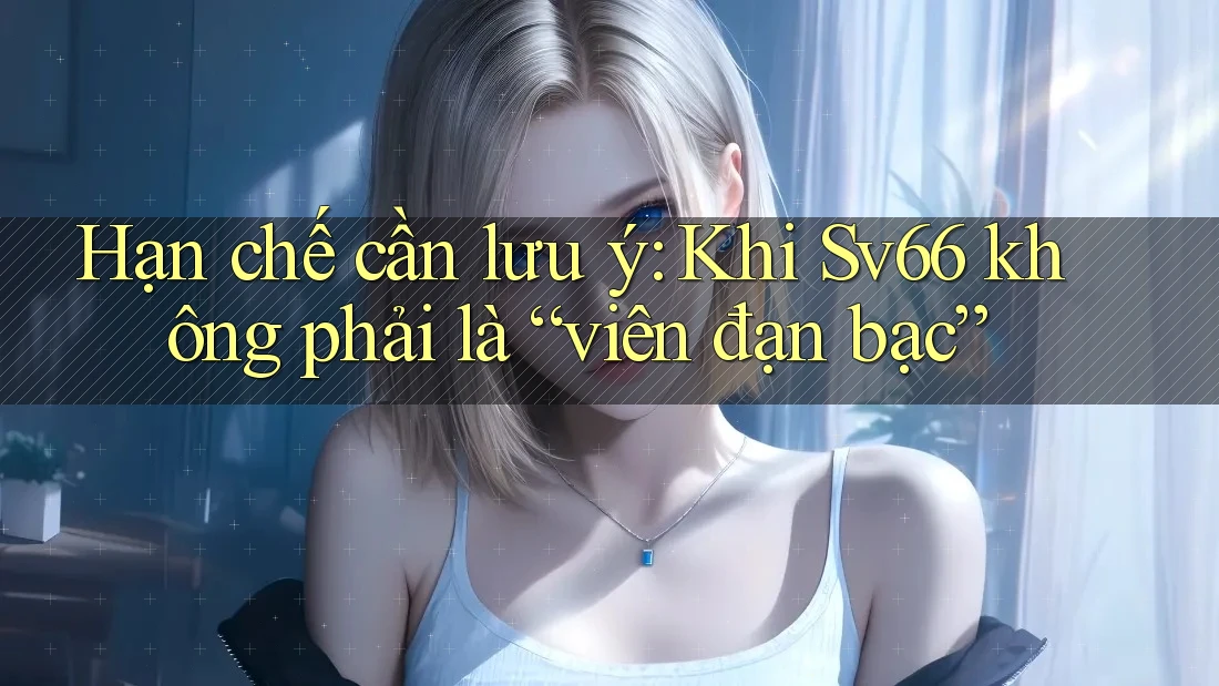 Hạn chế cần lưu ý: Khi Sv66 không phải là “viên đạn bạc”