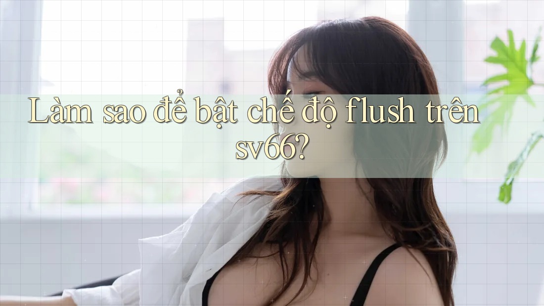 Làm sao để bật chế độ flush trên sv66? Làm sao để bật chế độ flush trên sv66?
