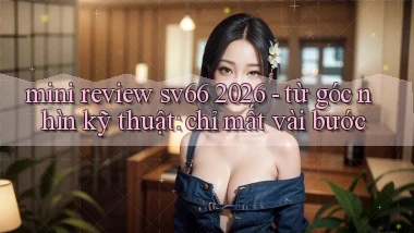 mini review sv66 2026   từ góc nhìn kỹ thuật chỉ mất vài bước