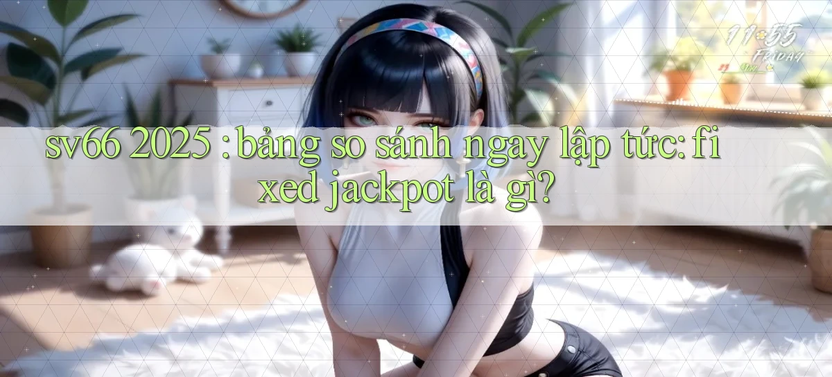 sv66 2025 bảng so sánh ngay lập tức fixed jackpot là gì