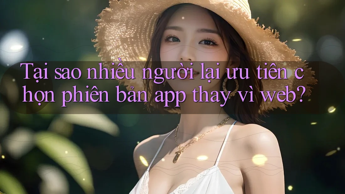 Tại sao nhiều người lại ưu tiên chọn phiên bản app thay vì web?