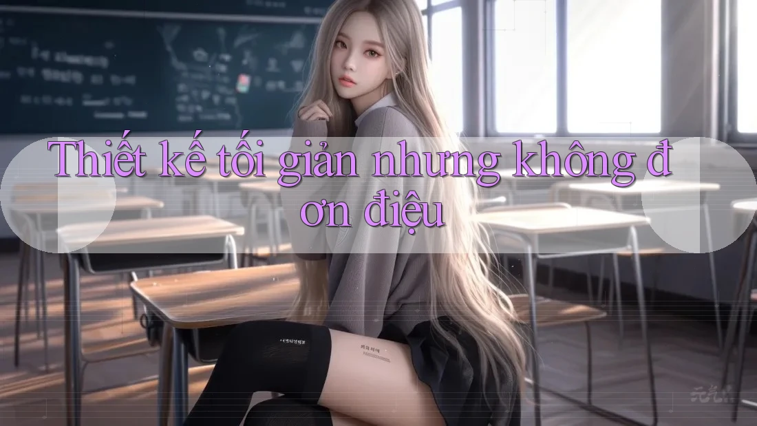 Thiết kế tối giản nhưng không đơn điệu