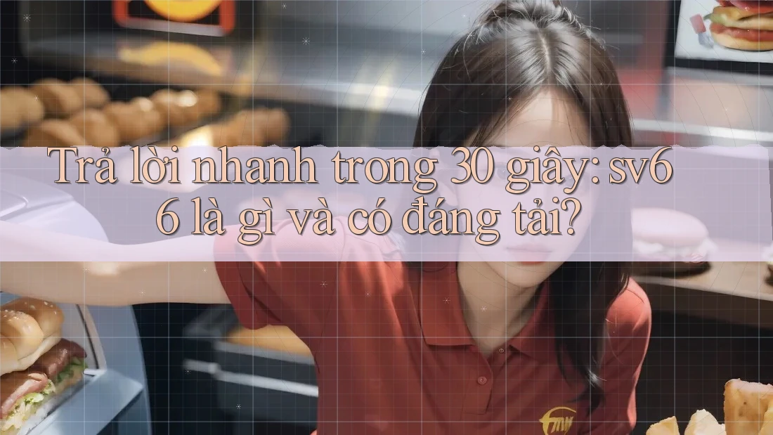Trả lời nhanh trong 30 giây: sv66 là gì và có đáng tải?