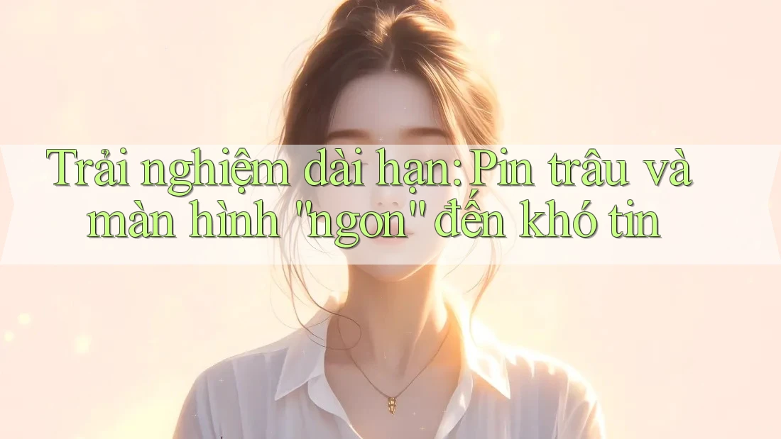 Trải nghiệm dài hạn: Pin trâu và màn hình “ngon” đến khó tin